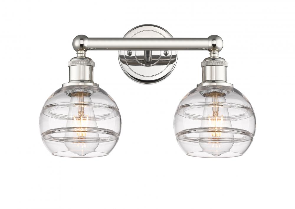 Rochester - 2 Light - 15 inch - Polished Nickel - Bath Vanity Light