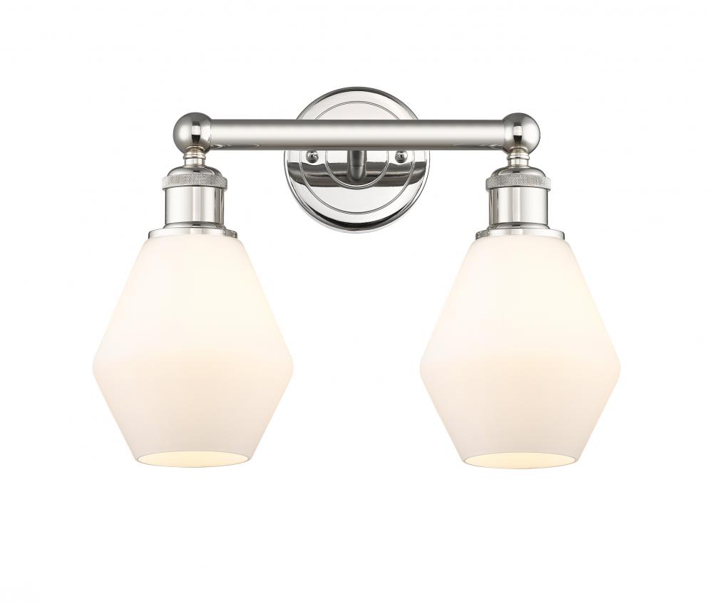 Cindyrella - 2 Light - 15 inch - Polished Nickel - Bath Vanity Light