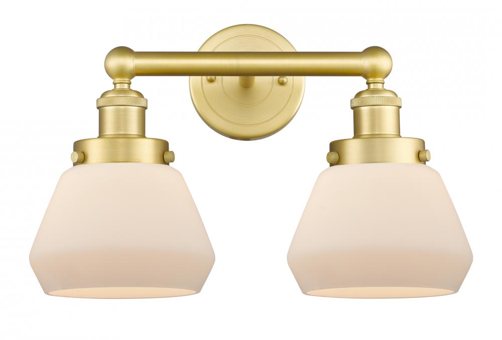 Fulton - 2 Light - 16 inch - Satin Gold - Bath Vanity Light