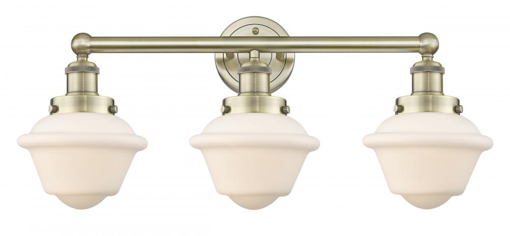 Oxford - 3 Light - 25 inch - Antique Brass - Bath Vanity Light