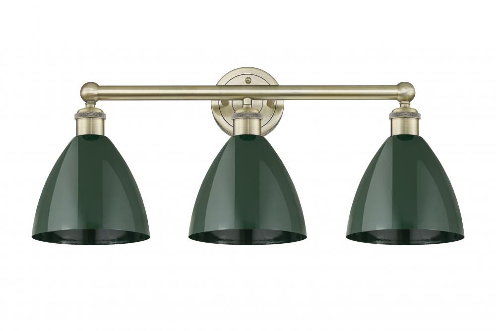 Plymouth - 3 Light - 26 inch - Antique Brass - Bath Vanity Light