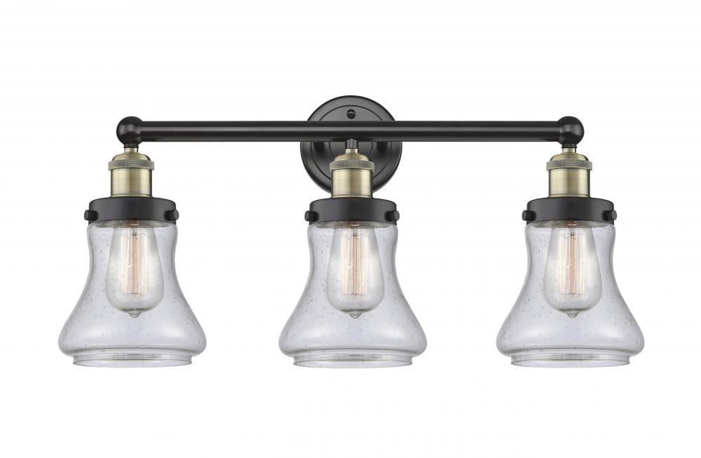 Bellmont - 3 Light - 24 inch - Black Antique Brass - Bath Vanity Light