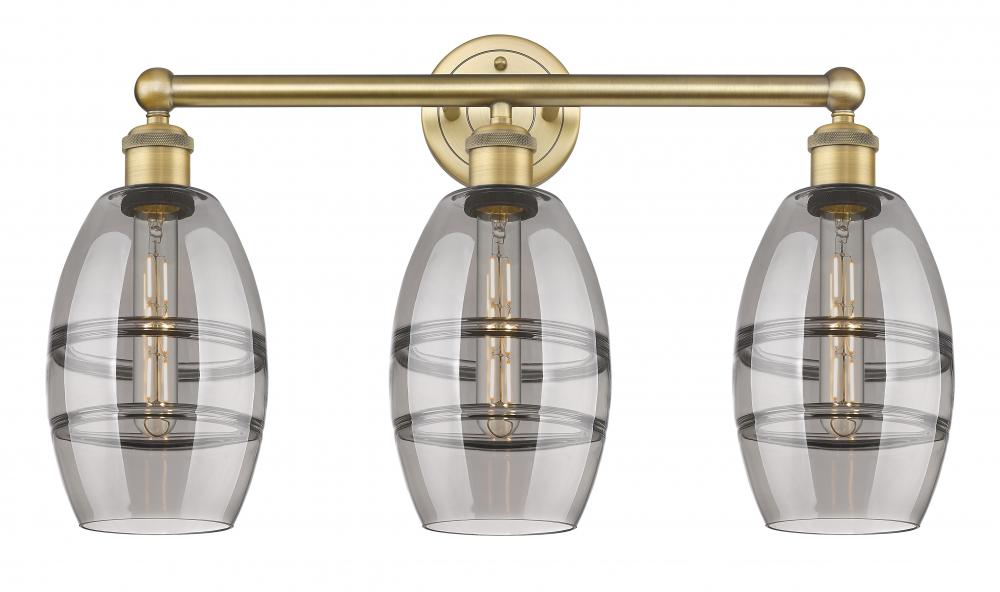 Vaz - 3 Light - 24 inch - Brushed Brass - Bath Vanity Light