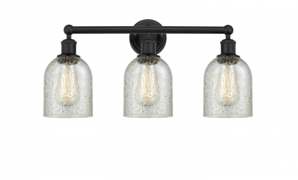 Caledonia - 3 Light - 23 inch - Matte Black - Bath Vanity Light