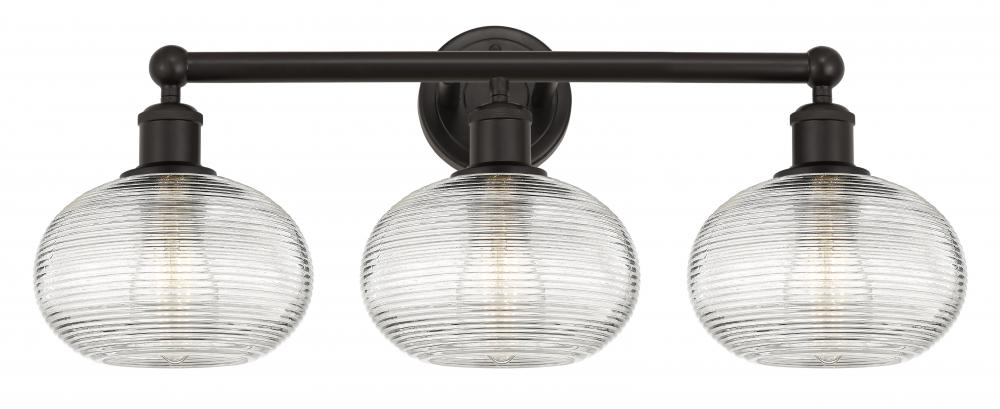 Ithaca - 3 Light - 26 inch - Oil Rubbed Bronze - Bath Vanity Light