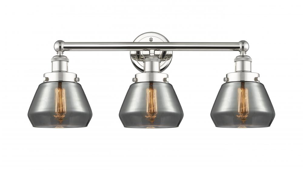 Fulton - 3 Light - 25 inch - Polished Nickel - Bath Vanity Light