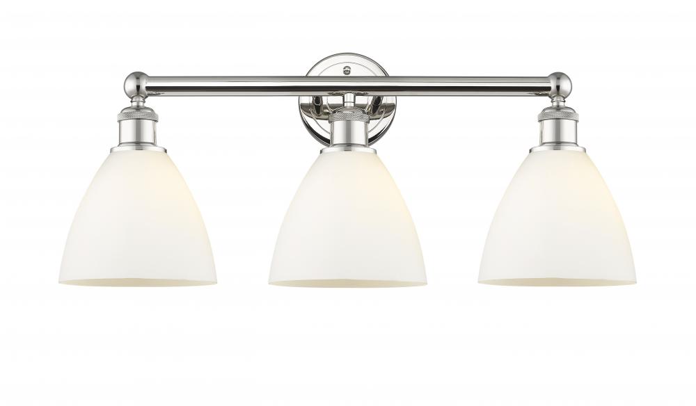 Bristol - 3 Light - 26 inch - Polished Nickel - Bath Vanity Light