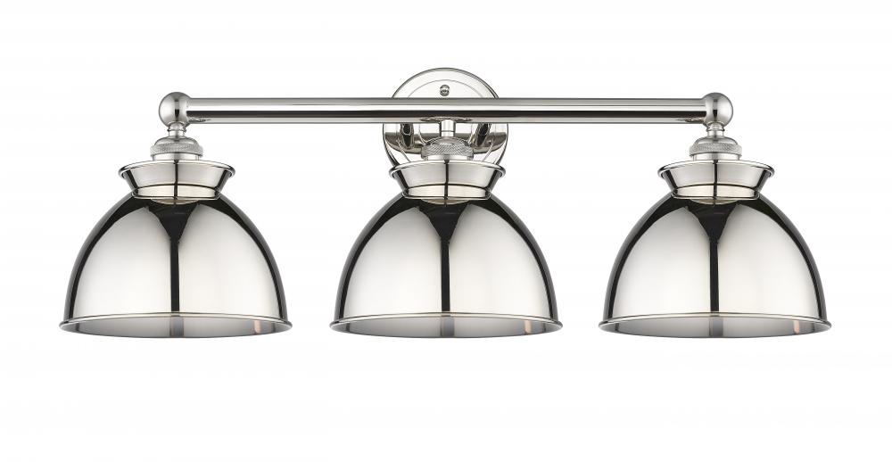 Adirondack - 3 Light - 26 inch - Polished Nickel - Bath Vanity Light