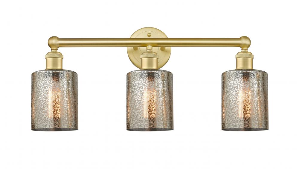 Cobbleskill - 3 Light - 23 inch - Satin Gold - Bath Vanity Light