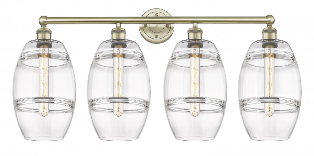 Vaz - 4 Light - 35 inch - Antique Brass - Bath Vanity Light