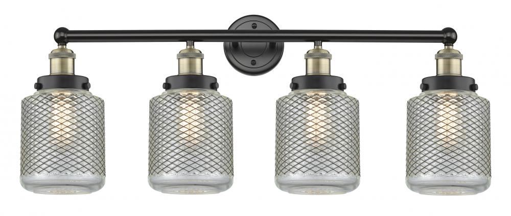 Stanton - 4 Light - 33 inch - Black Antique Brass - Bath Vanity Light