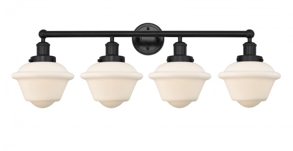 Oxford - 4 Light - 34 inch - Matte Black - Bath Vanity Light