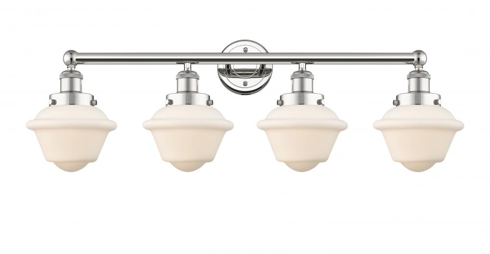 Oxford - 4 Light - 34 inch - Polished Nickel - Bath Vanity Light