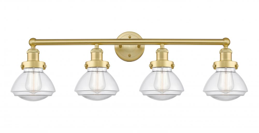 Olean - 4 Light - 34 inch - Satin Gold - Bath Vanity Light