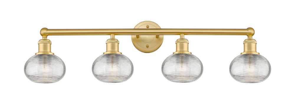 Ithaca - 4 Light - 33 inch - Satin Gold - Bath Vanity Light