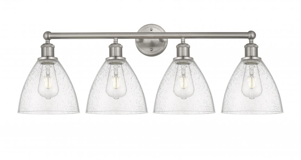 Bristol - 4 Light - 35 inch - Brushed Satin Nickel - Bath Vanity Light