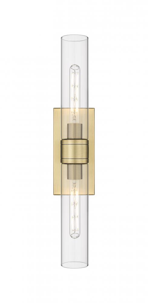 Boreas - 2 Light - 24 inch - Brushed Brass - Bath Vanity Light