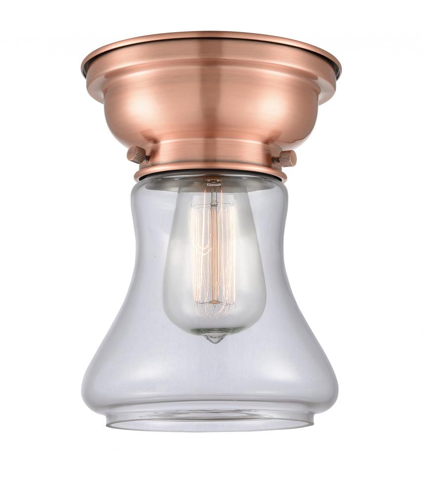 Bellmont - 1 Light - 6 inch - Antique Copper - Flush Mount