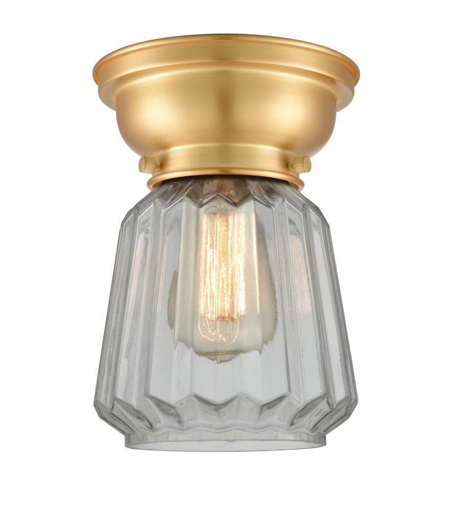 Chatham - 1 Light - 7 inch - Satin Gold - Flush Mount