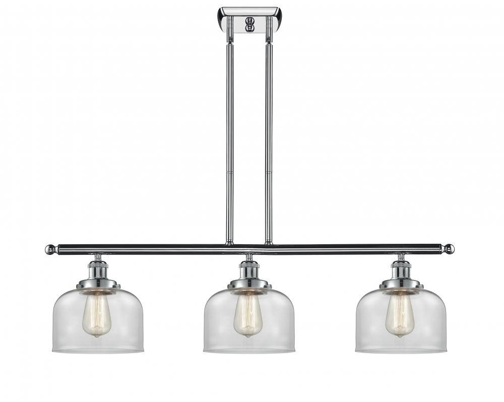 Bell - 3 Light - 36 inch - Polished Chrome - Stem Hung - Island Light