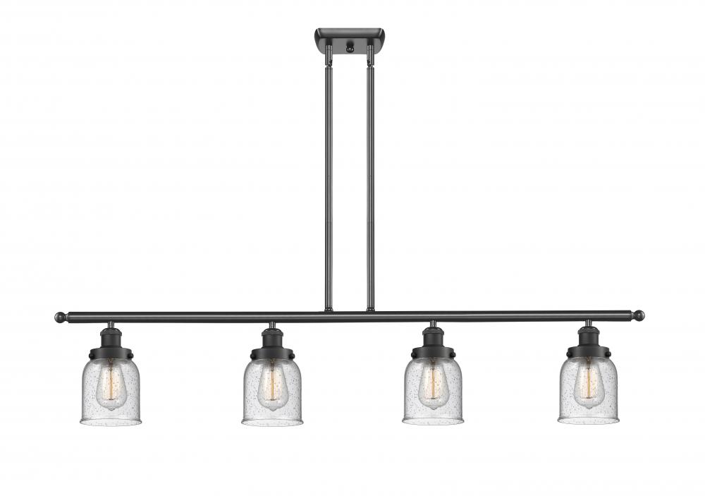 Bell - 4 Light - 48 inch - Matte Black - Stem Hung - Island Light