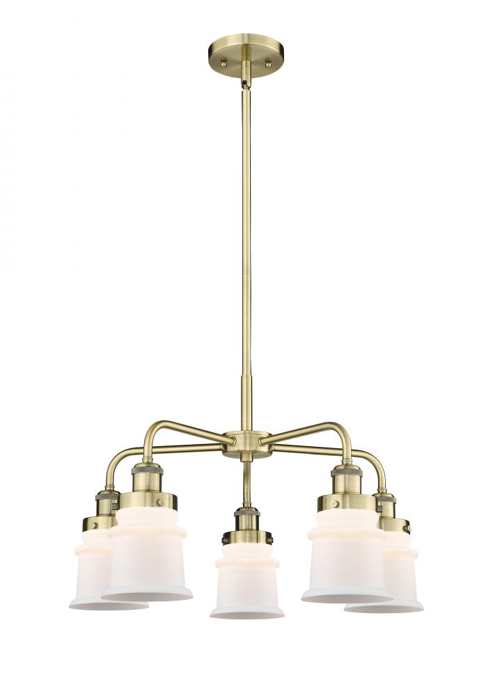 Canton - 5 Light - 24 inch - Antique Brass - Chandelier