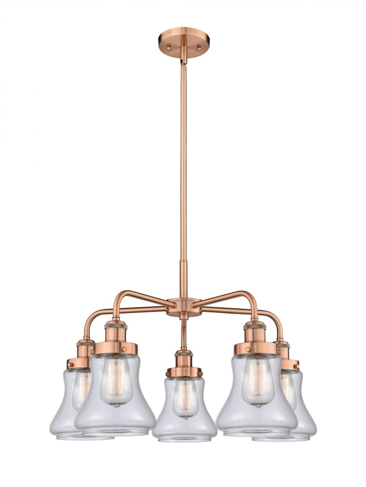 Bellmont - 5 Light - 25 inch - Antique Copper - Chandelier