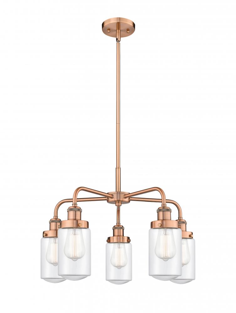 Dover - 5 Light - 23 inch - Antique Copper - Chandelier