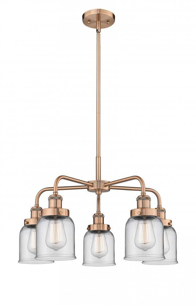 Edison - 5 Light - 24 inch - Antique Copper - Chandelier