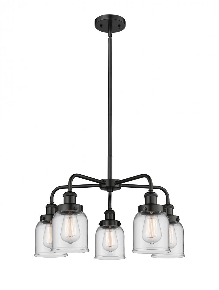 Edison - 5 Light - 24 inch - Matte Black - Chandelier