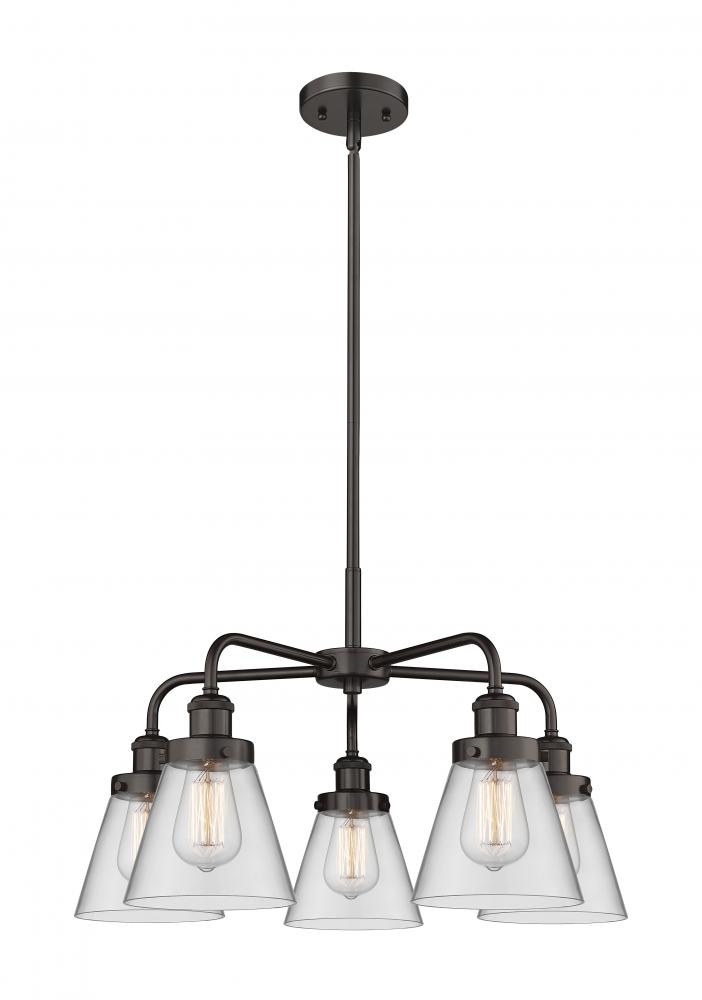 Cone - 5 Light - 25 inch - Oil Rubbed Bronze - Chandelier