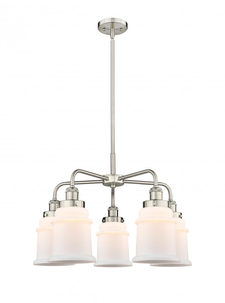 Canton - 5 Light - 25 inch - Satin Nickel - Chandelier