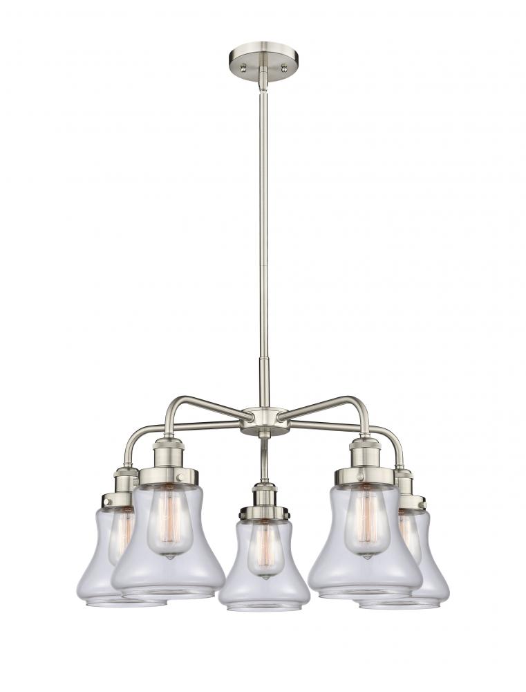 Bellmont - 5 Light - 25 inch - Satin Nickel - Chandelier