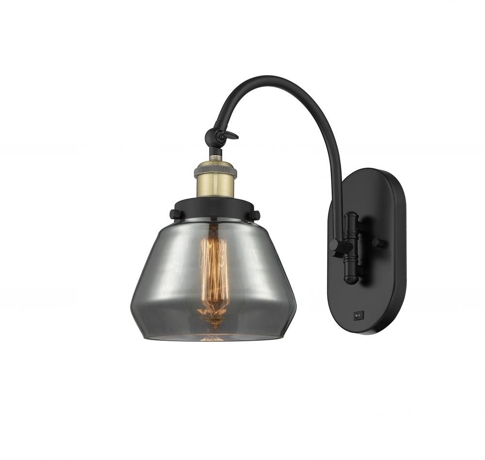 Fulton - 1 Light - 7 inch - Black Antique Brass - Sconce