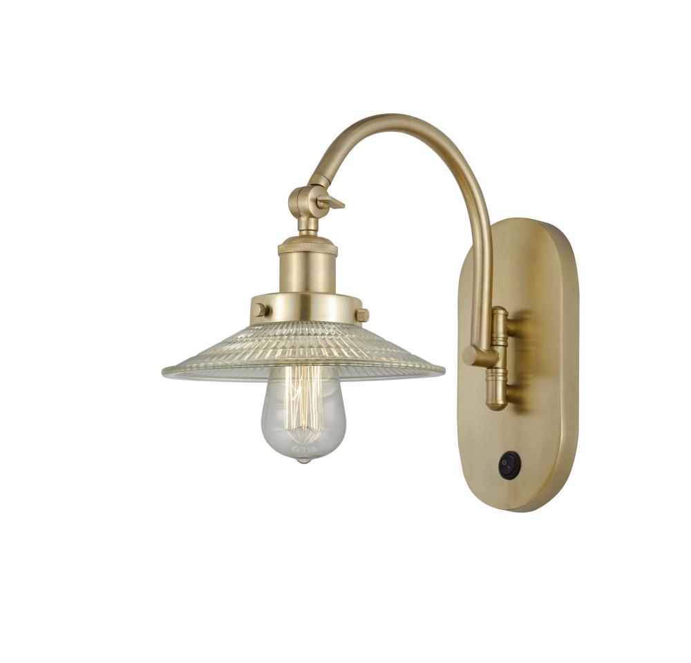 Halophane - 1 Light - 9 inch - Satin Gold - Sconce