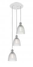 Innovations Lighting 113B-3P-WPC-G382 - Castile - 3 Light - 13 inch - White Polished Chrome - Cord Hung - Multi Pendant