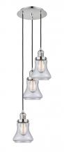 Innovations Lighting 113F-3P-PN-G194 - Bellmont - 3 Light - 13 inch - Polished Nickel - Cord hung - Multi Pendant