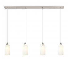 Innovations Lighting 124B-4P-PN-G434-7WH - Crown Point - 4 Light - 49 inch - Polished Nickel - Linear Pendant