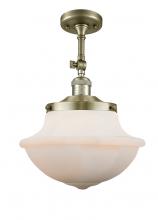 Innovations Lighting 201F-AB-G541-LED - Oxford - 1 Light - 12 inch - Antique Brass - Semi-Flush Mount