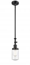  206-BK-G314 - Dover - 1 Light - 5 inch - Matte Black - Stem Hung - Mini Pendant