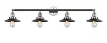 Innovations Lighting 215-PC-M6BK-LED - Railroad - 4 Light - 44 inch - Polished Chrome - Bath Vanity Light