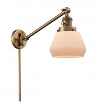 Innovations Lighting 237-BB-G171 - Fulton - 1 Light - 8 inch - Brushed Brass - Swing Arm