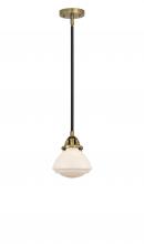 Innovations Lighting 288-1S-BAB-G321 - Olean - 1 Light - 7 inch - Black Antique Brass - Cord hung - Mini Pendant