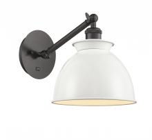 Innovations Lighting 317-1W-OB-M14-W - Adirondack - 1 Light - 8 inch - Oil Rubbed Bronze - Sconce