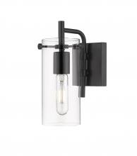 Innovations Lighting 352-1W-BK-CL-LED - Press - 1 Light - 5 inch - Matte Black - Bath Vanity Light