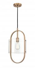 Innovations Lighting 371-1P-BB-CL - Pelham - 1 Light - 10 inch - Brushed Brass - Cord hung - Mini Pendant