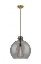 Innovations Lighting 410-1PL-BB-G410-16SM - Newton Sphere - 1 Light - 16 inch - Brushed Brass - Cord hung - Pendant