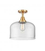 Innovations Lighting 447-1C-SG-G72-L - Bell - 1 Light - 12 inch - Satin Gold - Flush Mount