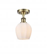 Innovations Lighting 516-1C-AB-G461-6 - Norfolk - 1 Light - 6 inch - Antique Brass - Semi-Flush Mount