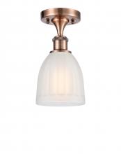 Innovations Lighting 516-1C-AC-G441 - Brookfield - 1 Light - 6 inch - Antique Copper - Semi-Flush Mount